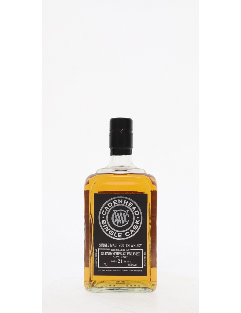 WHISKY CADENHEAD'S GLENROTHES 21 ANS BY TOBY VINS 50,8°   70CL