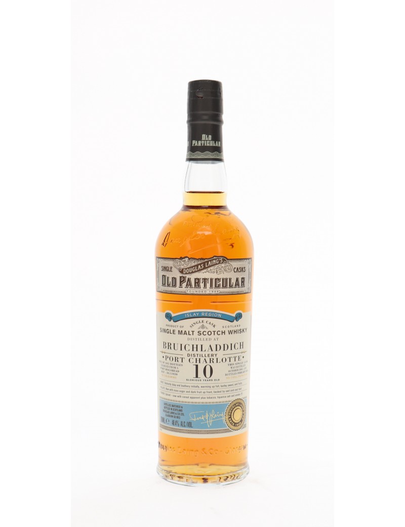 WHISKY DOUGLAS LAING'S OLD PARTICULAR PORT CHARLOTTE 10 ANS 48,4° 70C