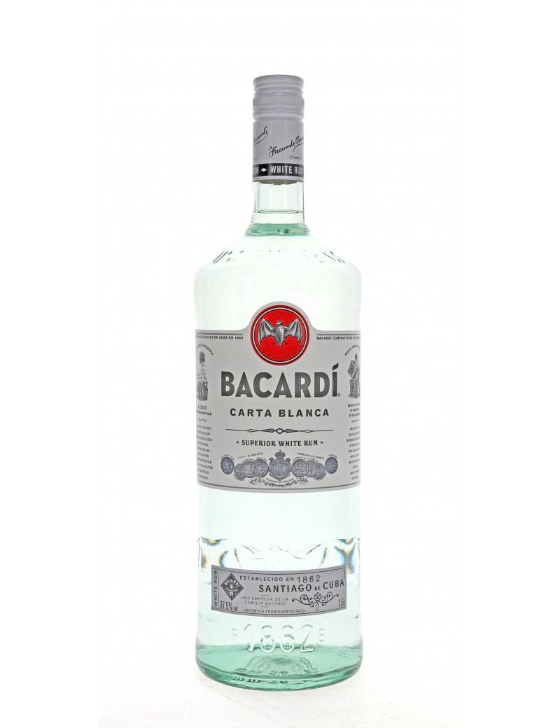 RHUM BACARDI BLANC 37,5 °   1L50