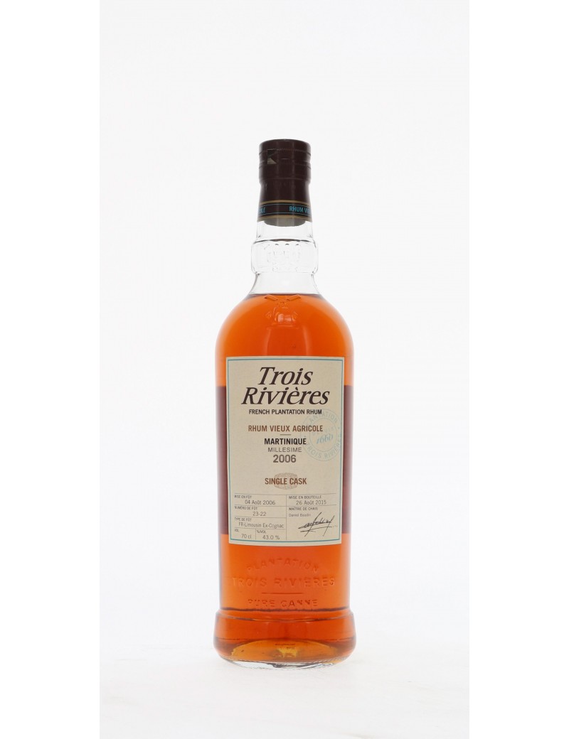 RHUM TROIS RIVIERES SINGLE CASK 2006 43°   70CL