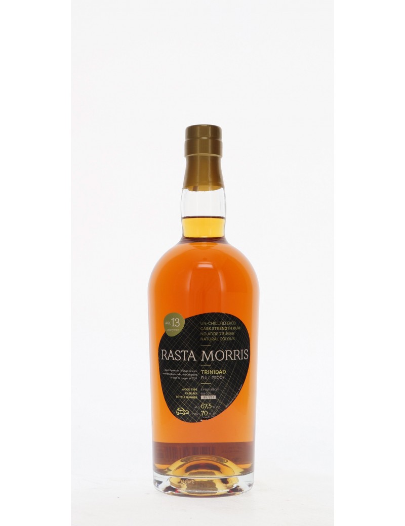 RHUM RASTA MORRIS TRINIDAD 13 ANS 67,5°   70CL