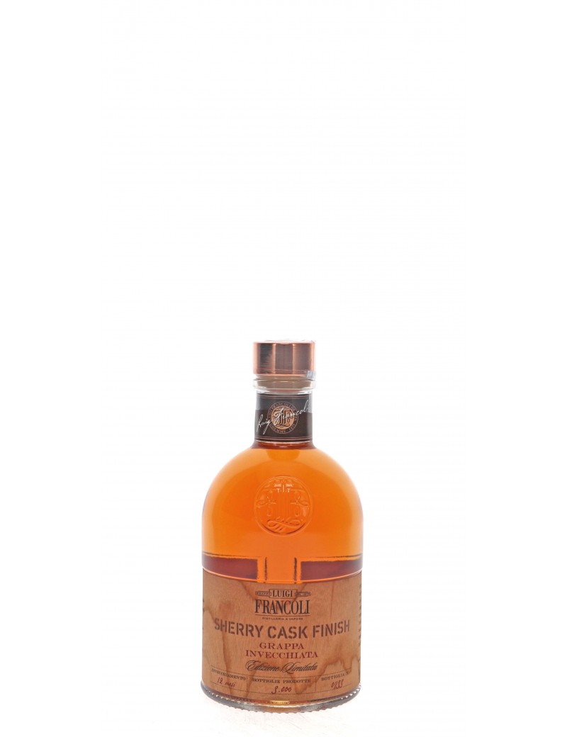 GRAPPA FRANCOLI INVECCHIATA SHERRY CASK FINISH 40°   50CL