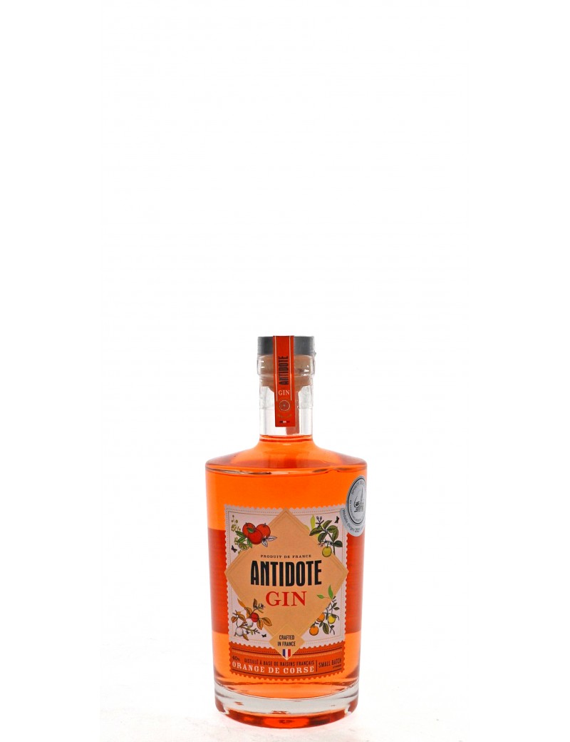 GIN ANTIDOTE ORANGE DE CORSE 40°   70CL