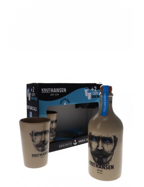 COFFRET GIN KNUT HANSEN + 2 VERRES 42°   50CL