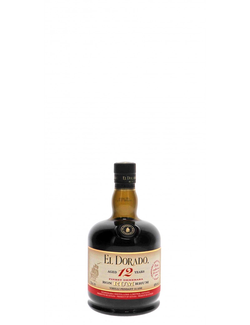 RHUM EL DORADO 12 ANS 40°   70CL