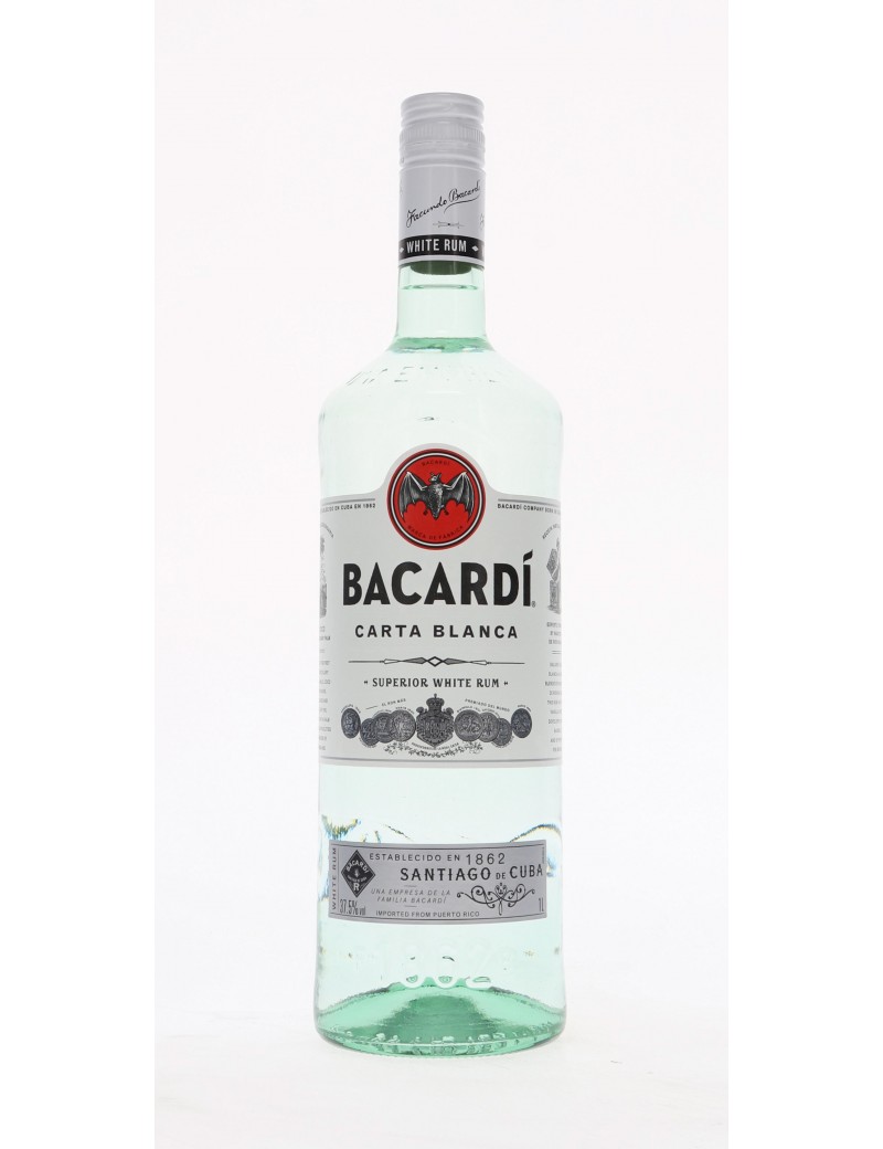 RHUM BACARDI BLANC 37,5°   1L