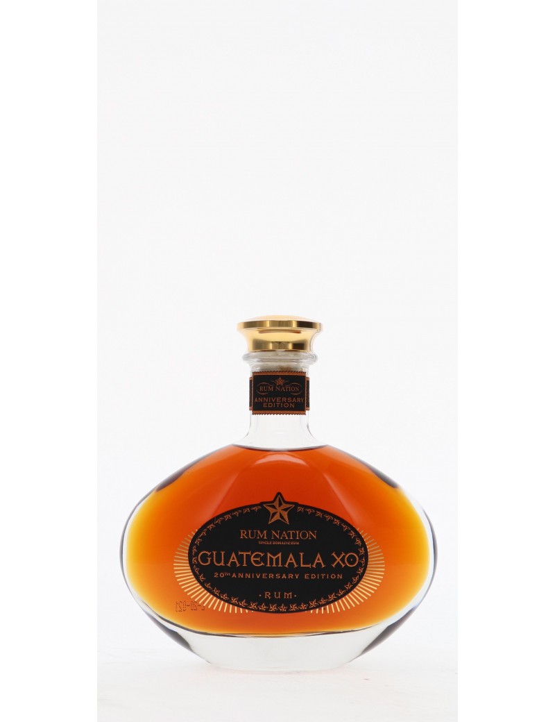 RHUM NATION GUATEMALA XO 20th ANNIVERSARY 40°   70CL