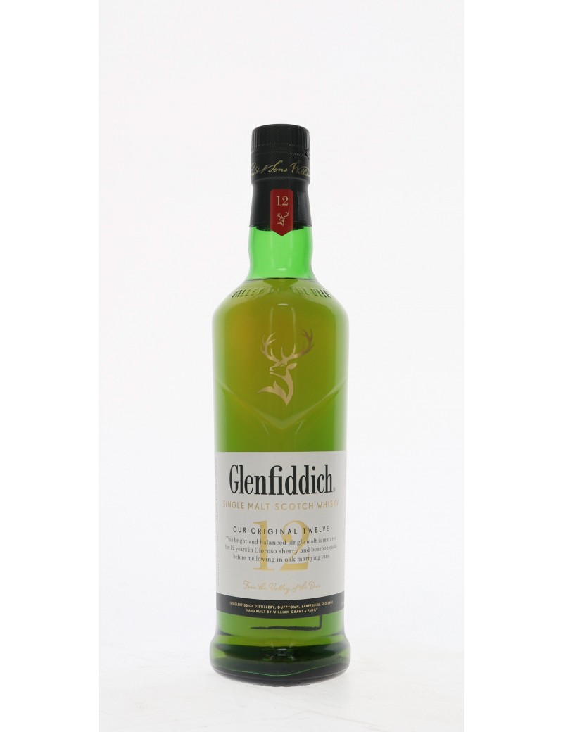 WHISKY GLENFIDDICH 12 ANS 40°   70CL