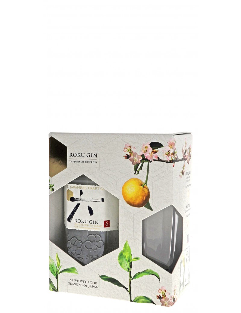 COFFRET GIN ROKU 43°   70CL + 1 VERRE