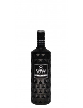 VODKA THREE SIXTY BLACK 42°   70CL