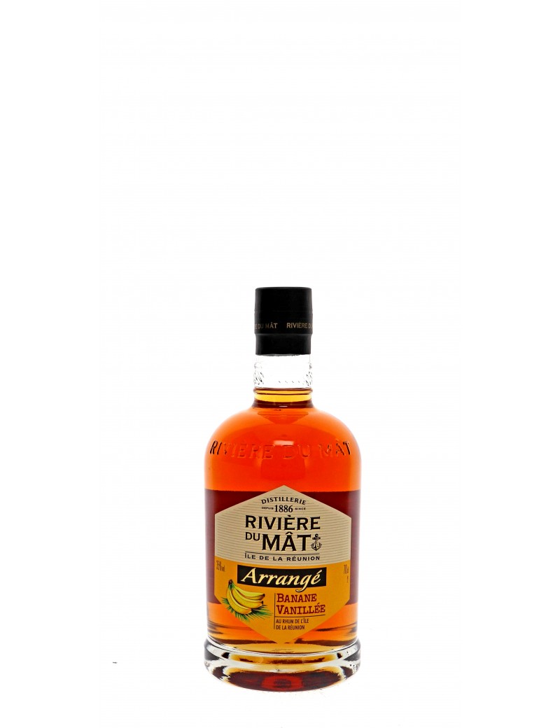 RHUM RIVIERE DU MÂT ARRANGE BANANE VANILLE 35°   70CL