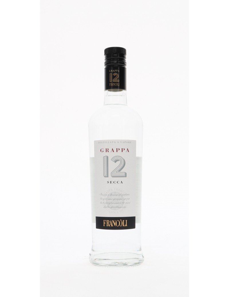 GRAPPA FRANCOLI "12" SECCA 40°   70CL