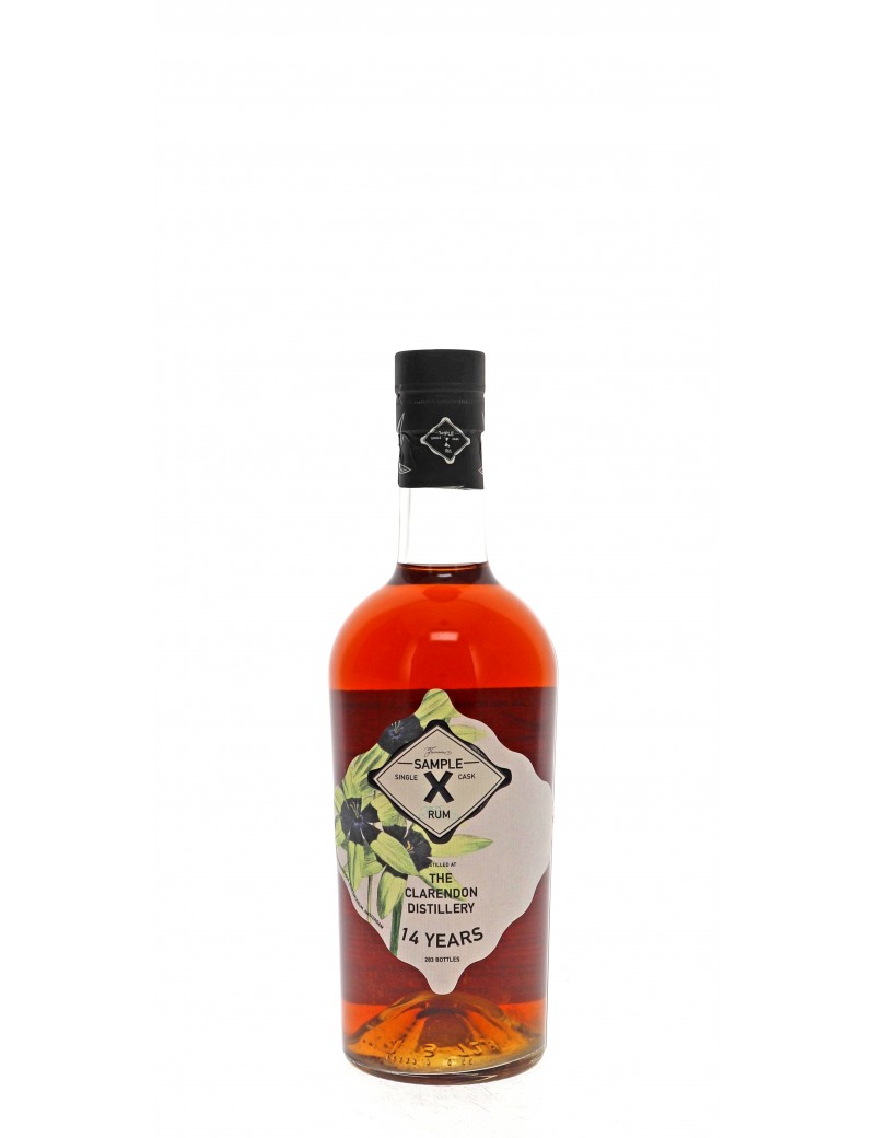 RHUM THE RUM MERCENARY SAMPLE X 14 ANS CLARENDON DIST. 63,2°   70CL