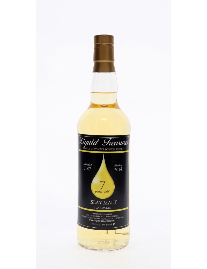 WHISKY LIQUID TREASURES ISLAY MALT 7 ANS 51,9°   70CL