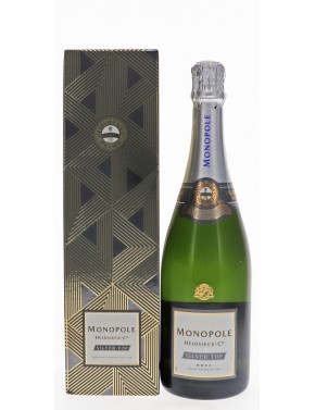 CHAMPAGNE HEIDSIECK MONOPOLE SILVER TOP avec étui