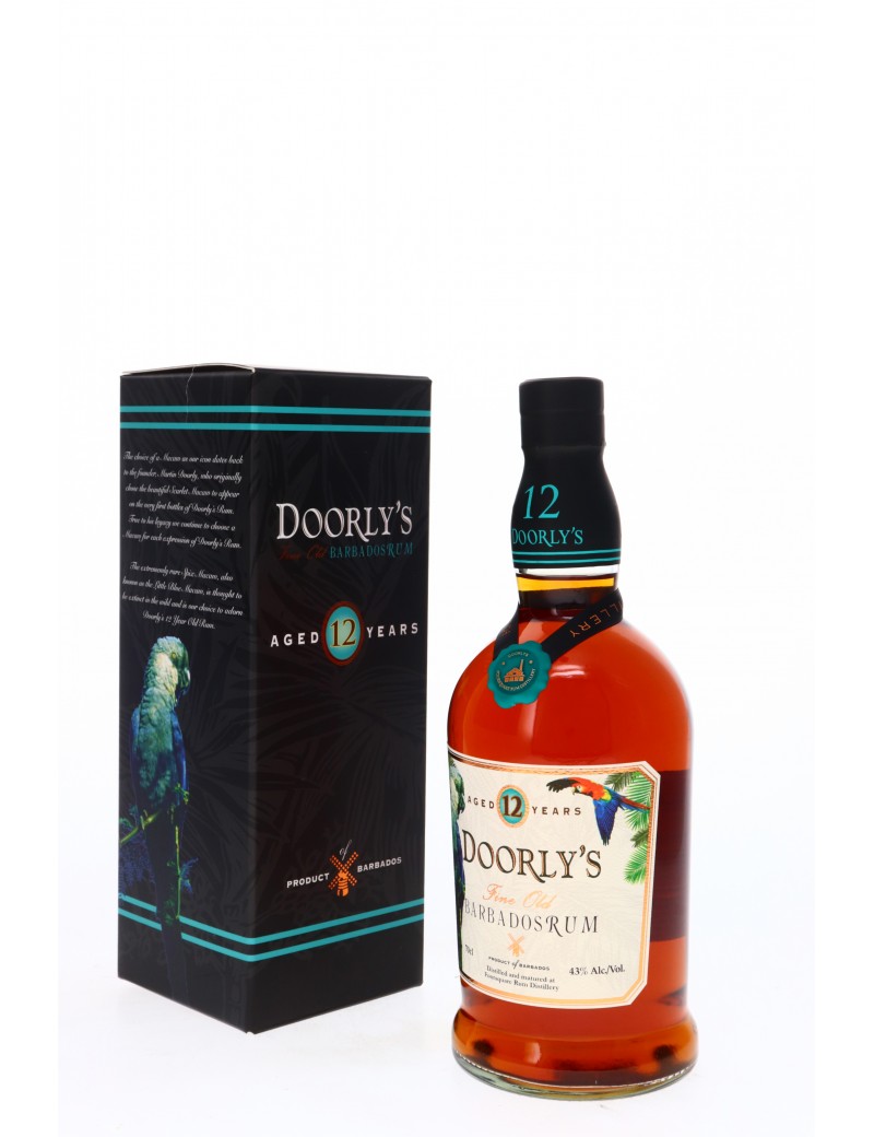 RHUM FOURSQUARE DOORLY'S 12 ANS 43°   70CL