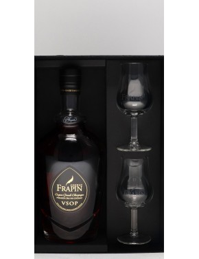 COFFRET COGNAC FRAPIN VSOP 40°   70CL + 2 VERRES