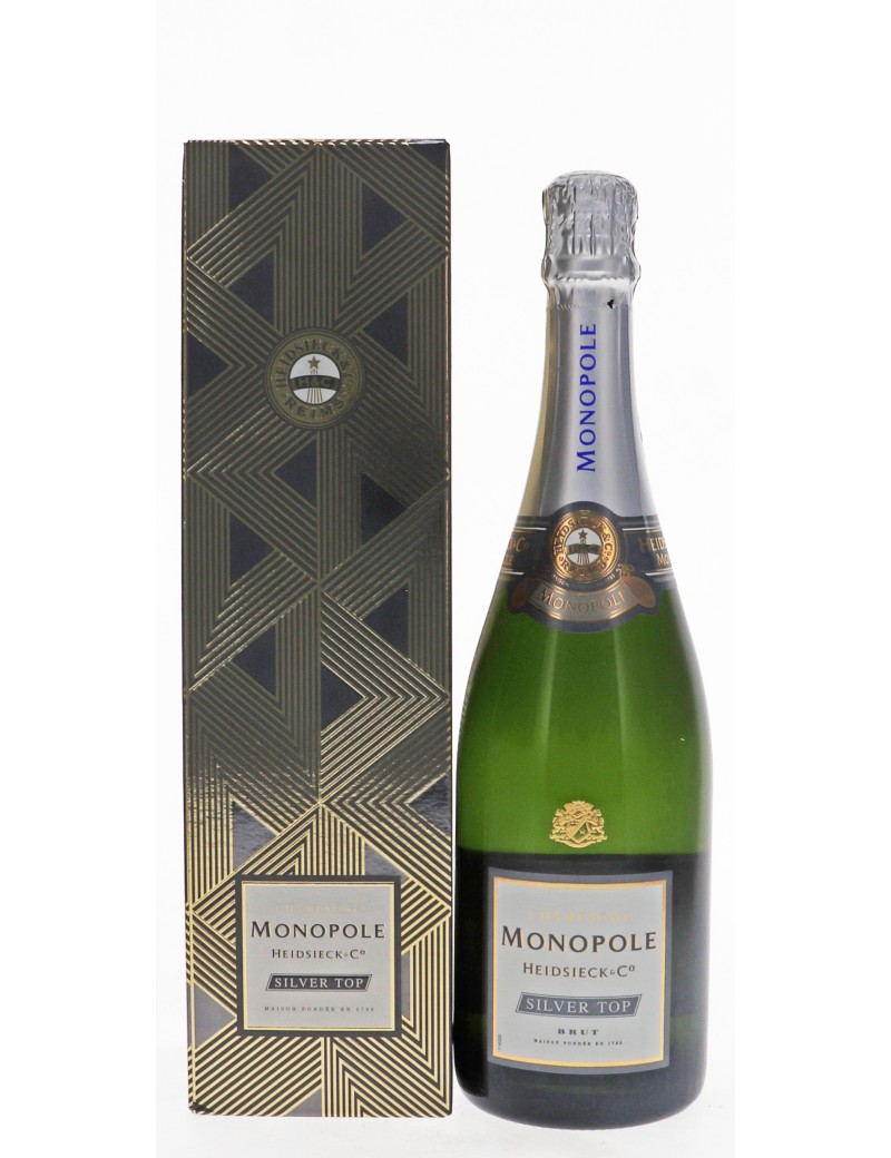 CHAMPAGNE HEIDSIECK MONOPOLE SILVER TOP avec étui