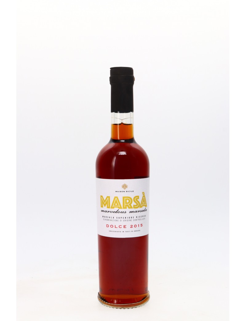 MAISON SICILE MARVELOUS MARSALA DOLCE 2015 18° 50CL