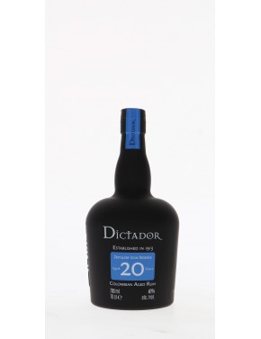 RHUM DICTADOR 20 ANS 40°   70CL