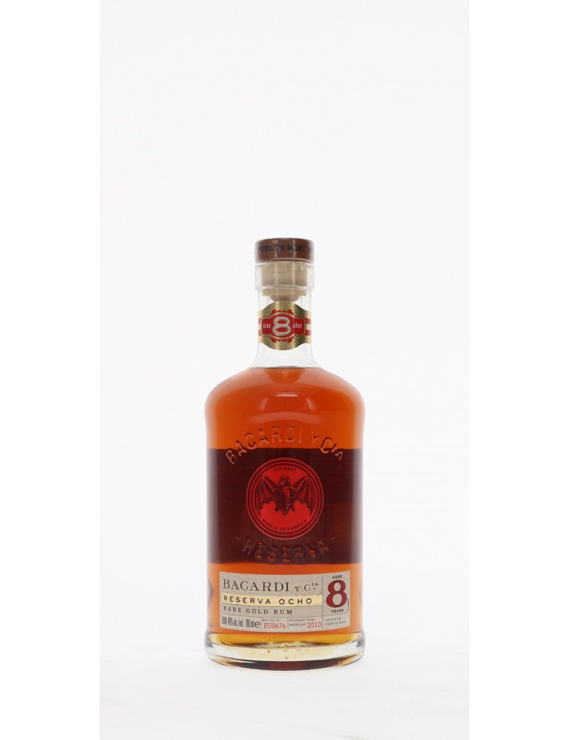 RHUM BACARDI 8 ANS 40°   70CL