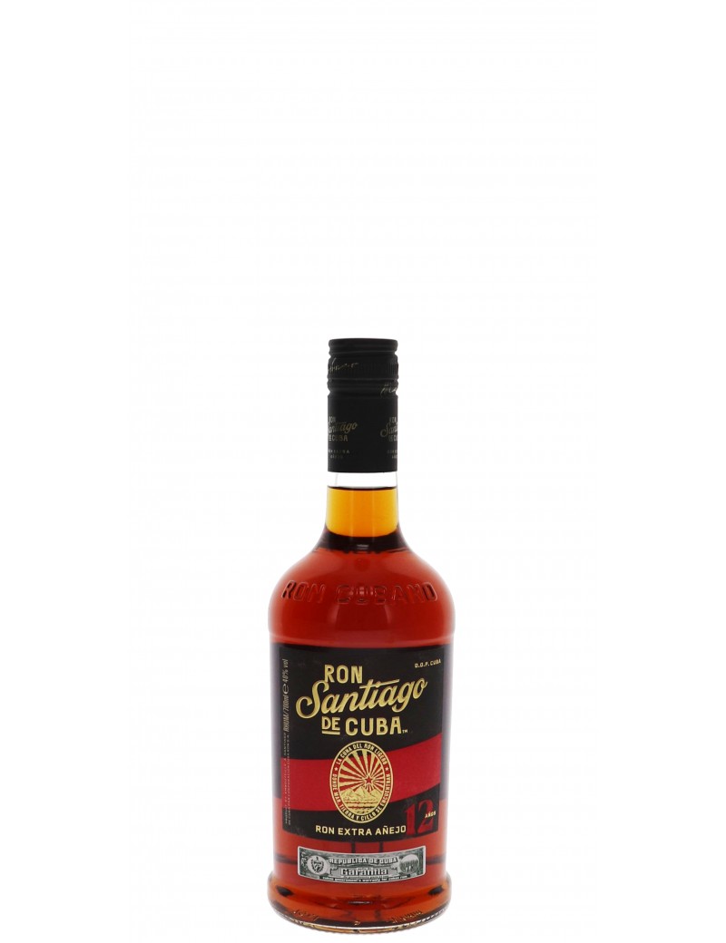 RHUM SANTIAGO DE CUBA 12 ANS 40°   70CL