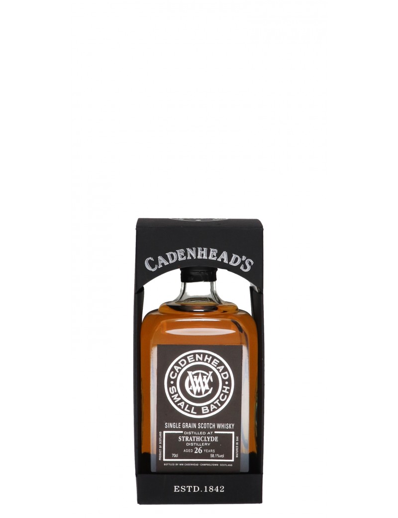 WHISKY CADENHEAD'S STRATHCLYDE 26 ANS 58,1°   70CL
