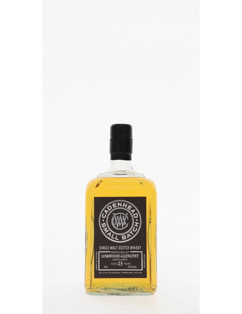 WHISKY CADENHEAD'S LINKWOOD-GLENLIVET 23 ANS 55,3°   70CL
