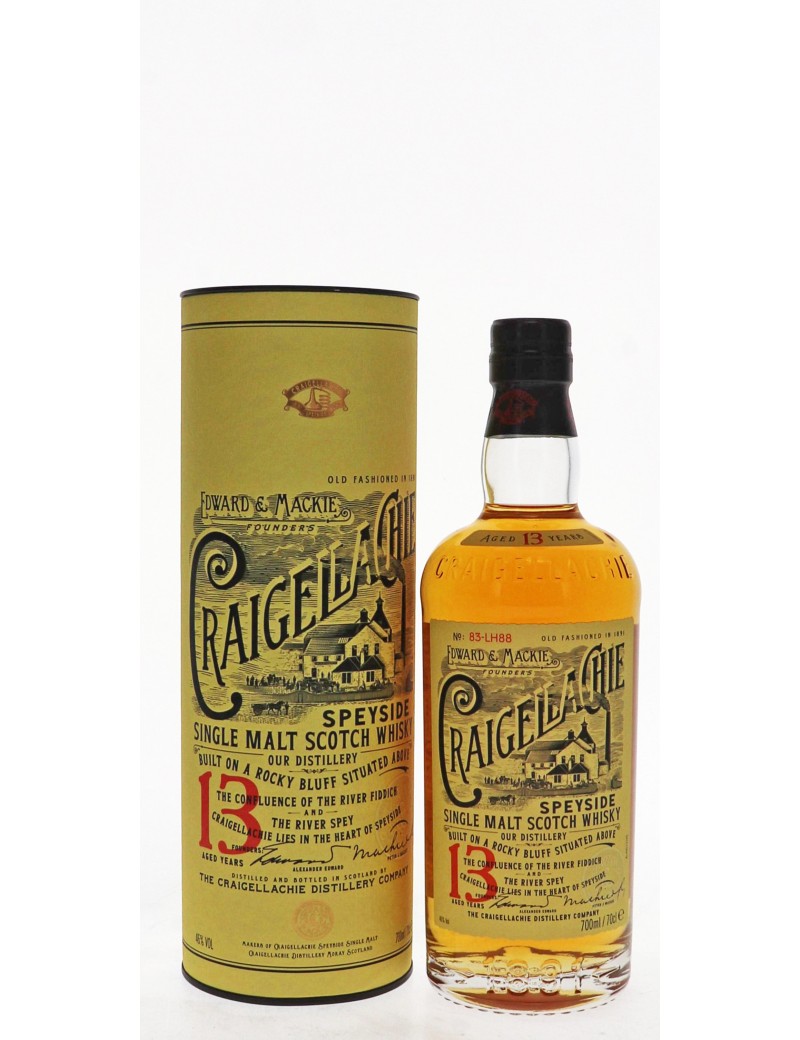 WHISKY CRAIGELLACHIE 13 ANS 46°   70CL