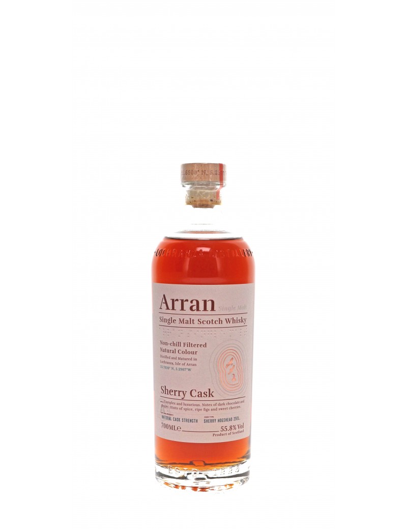WHISKY ARRAN SHERRY CASK 55,8°   70CL