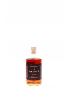 LIQUEUR RHUM CACAO PIMENT L'EMBROUILLE 40° 50CL