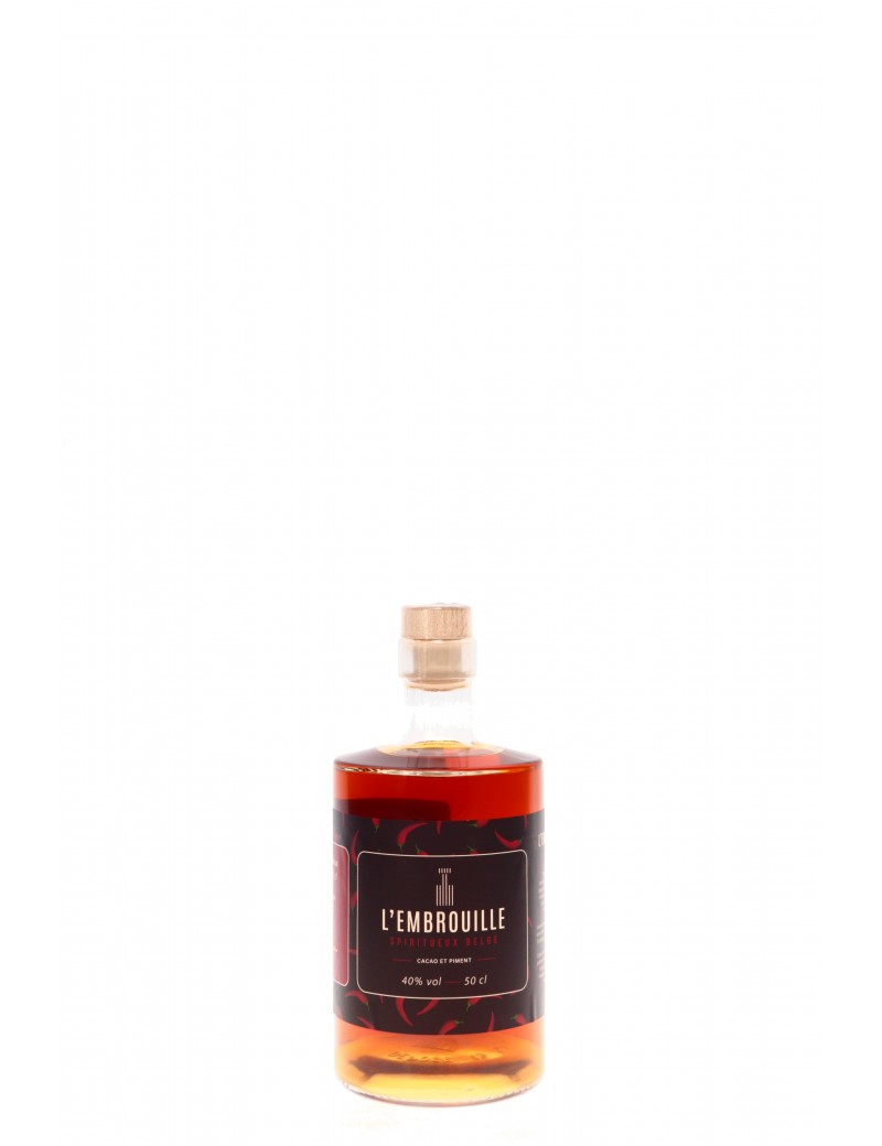 LIQUEUR RHUM CACAO PIMENT L'EMBROUILLE 40° 50CL