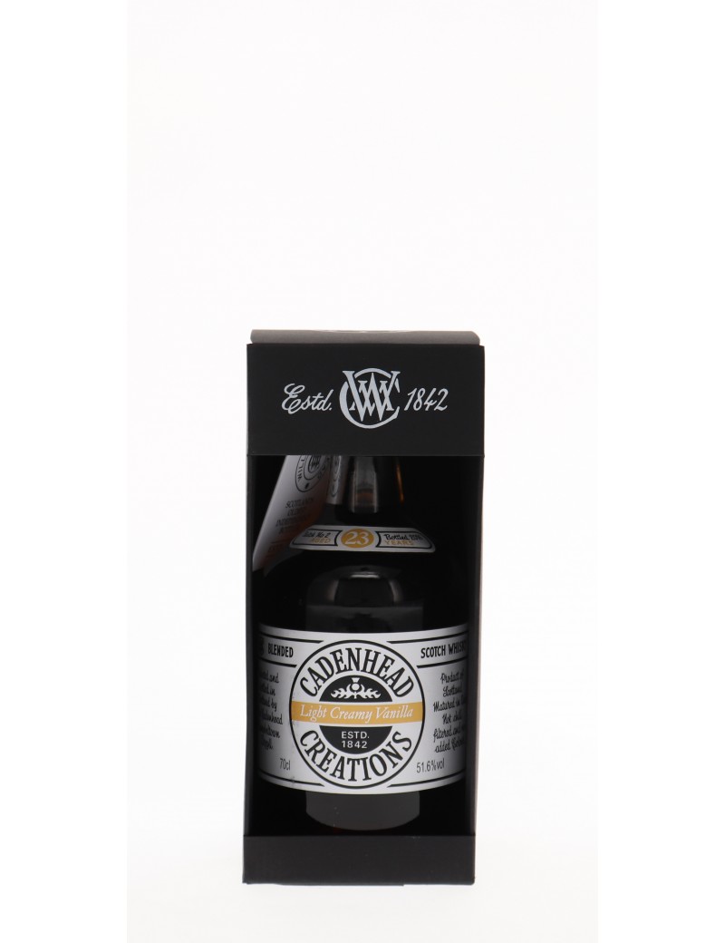 WHISKY CADENHEAD'S CREATIONS B2 23 ANS LIGHT CREAMY VANILLA 51,6° 70C