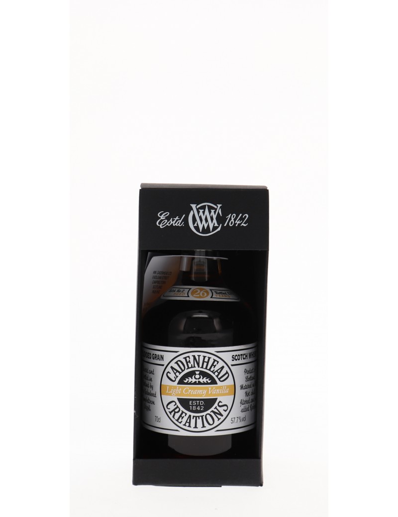 WHISKY CADENHEAD'S CREATIONS B2 26 ANS LIGHT CREAMY VANILLA 57,7° 70C