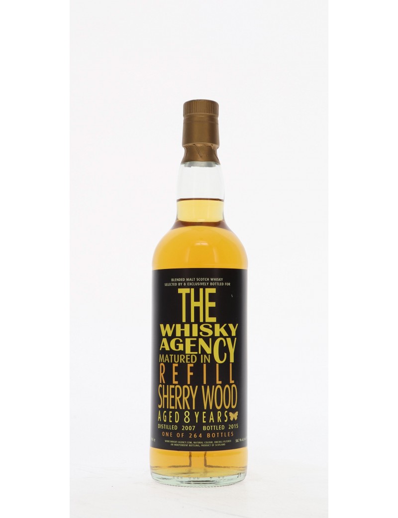 WHISKY THE WHISKY AGENCY BLENDED MALT 8 ANS 50,7°   70CL