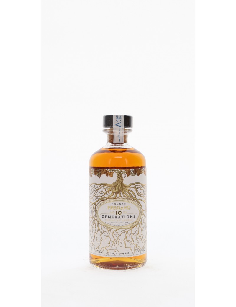 COGNAC PIERRE FERRAND GRANDE CHAMPAGNE 10 GENERATIONS 46°   50CL