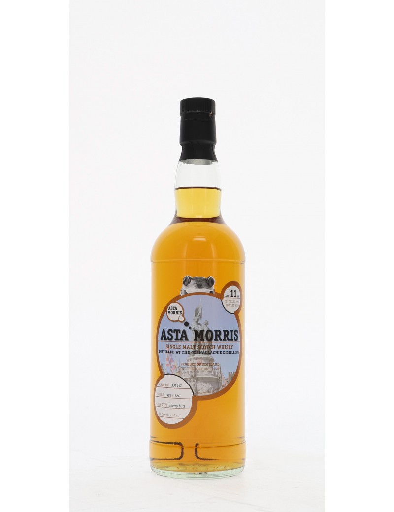 WHISKY ASTA MORRIS GLENALLACHIE 11 ANS 56°   70CL