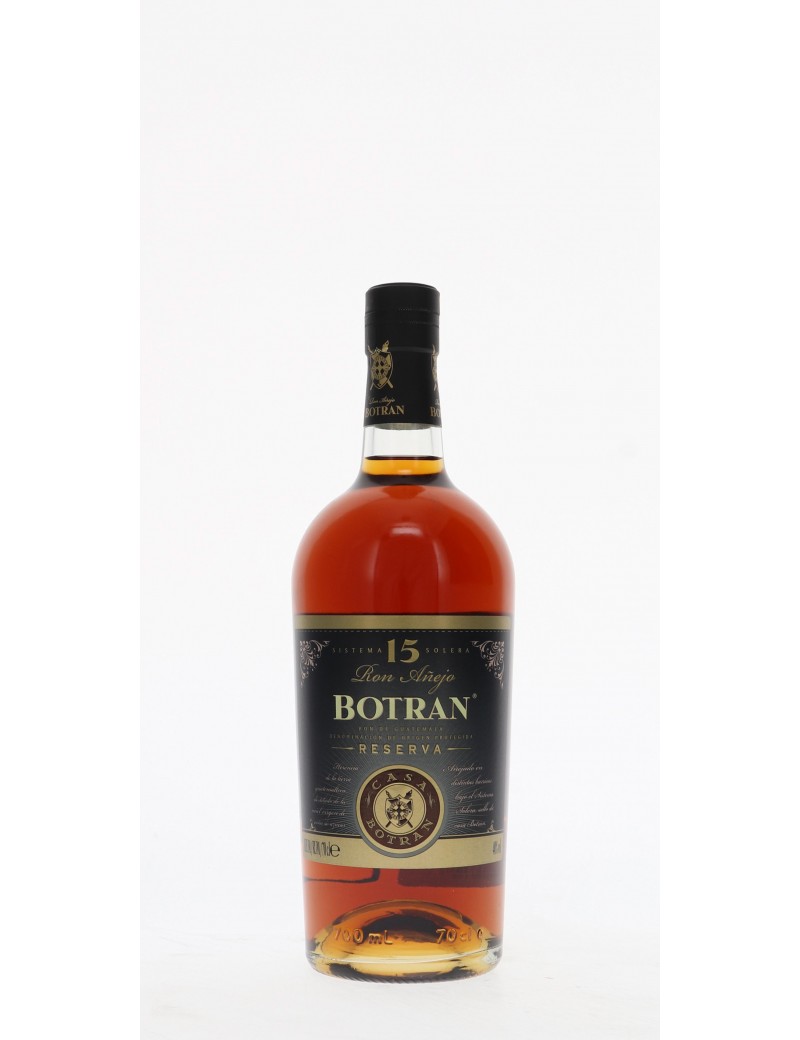 RHUM BOTRAN 15 ANS SOLERA RESERVA 40°   70CL