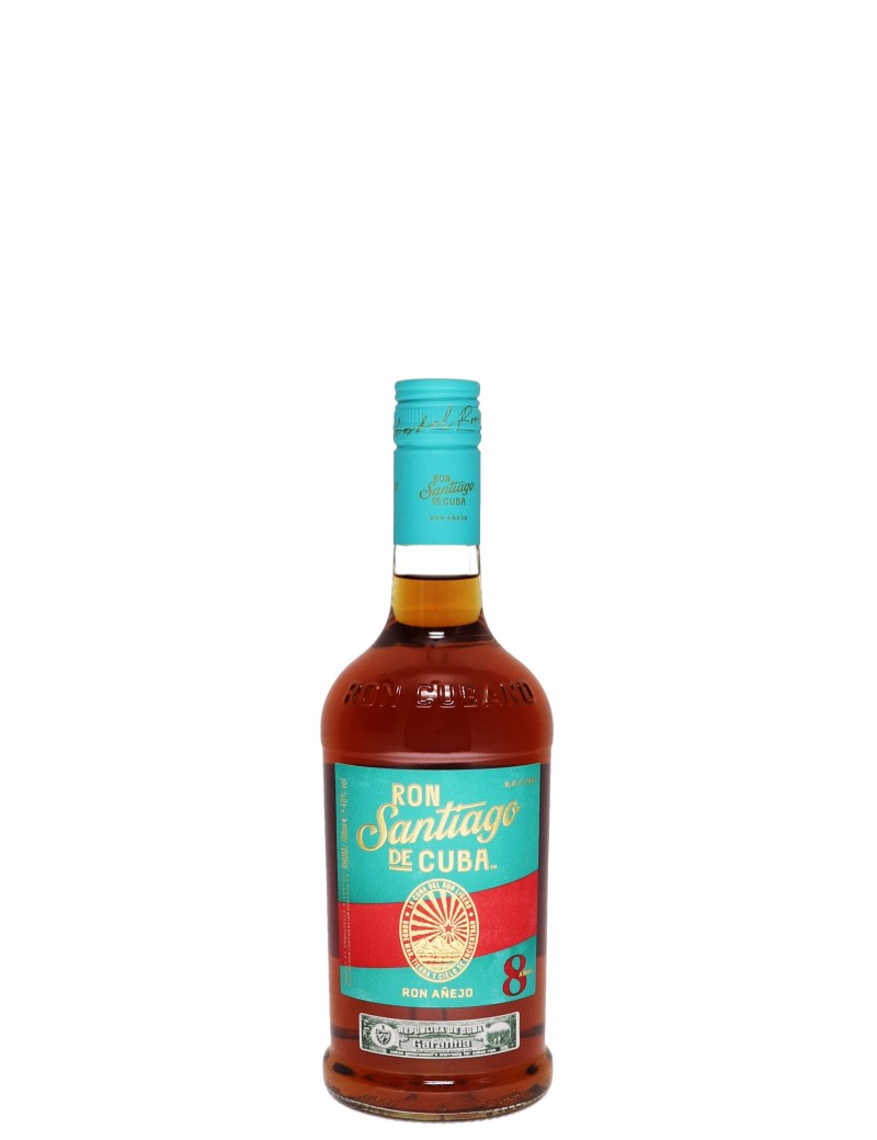 RHUM SANTIAGO DE CUBA 8 ANS 40°   70CL