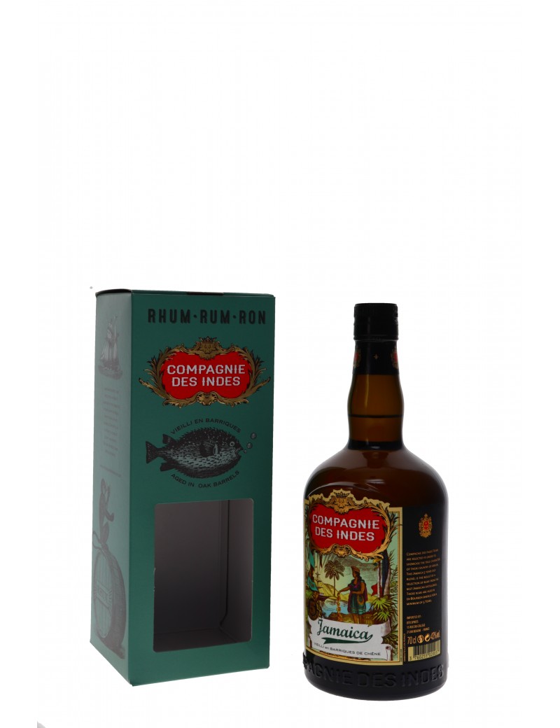 RHUM COMPAGNIE DES INDES JAMAICA 5 ANS 43°   70CL