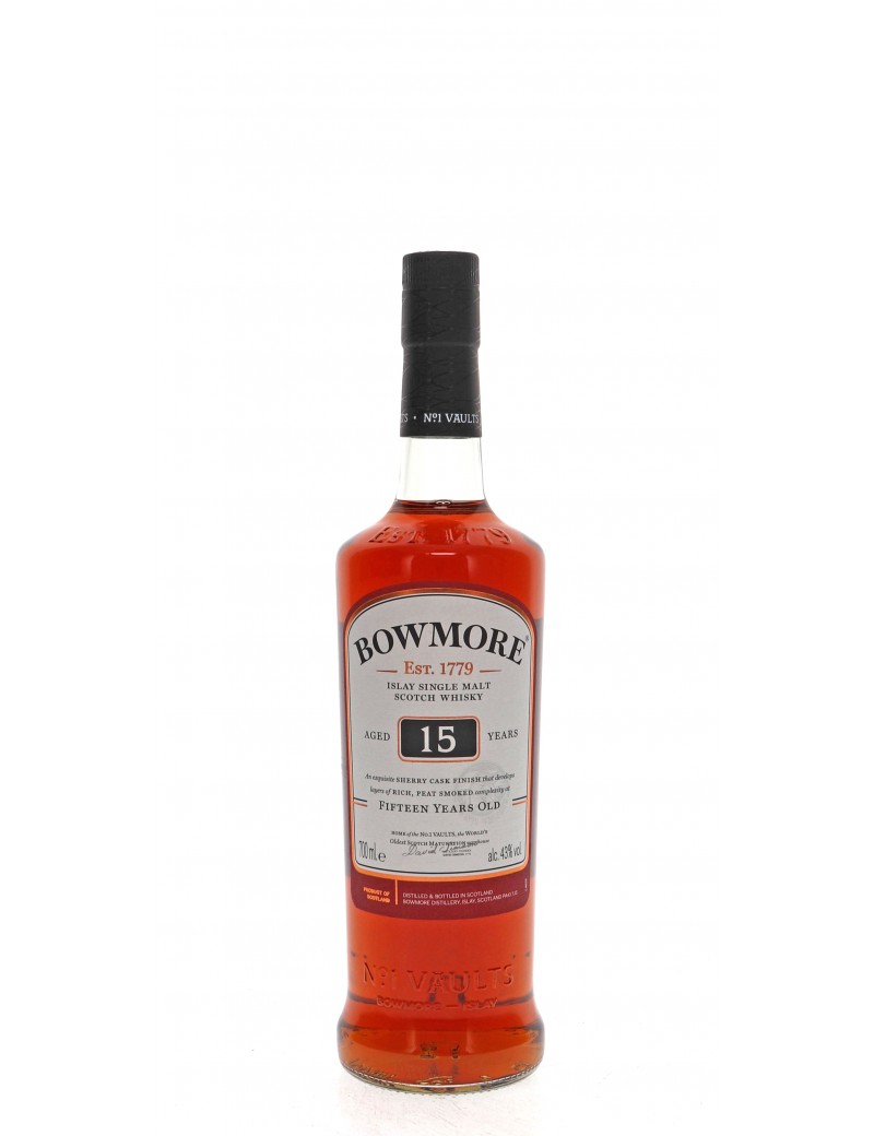 WHISKY BOWMORE 15 ANS DARKEST 43°   70CL