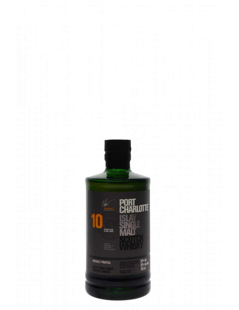 WHISKY BRUICHLADDICH PORT CHARLOTTE 10 ANS HEAVILY PEATED 50°   70CL