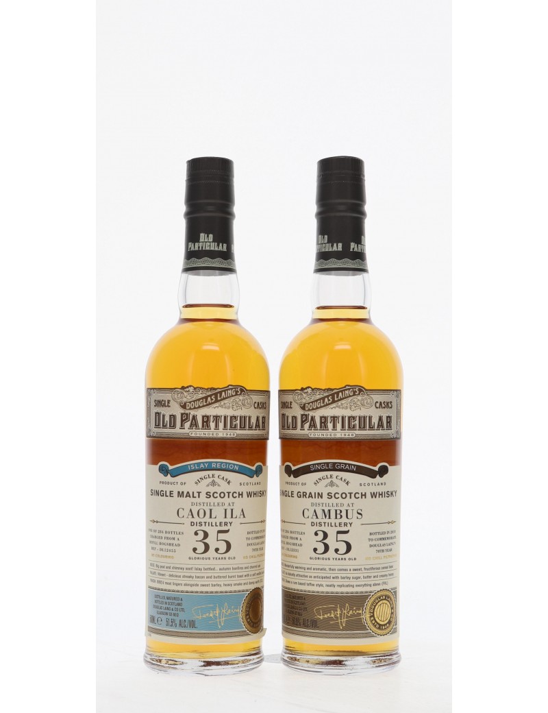 WHISKY DOUGLAS LAING'S OLD PARTICULAR CAOL ILA & CAMBUS 35 ANS