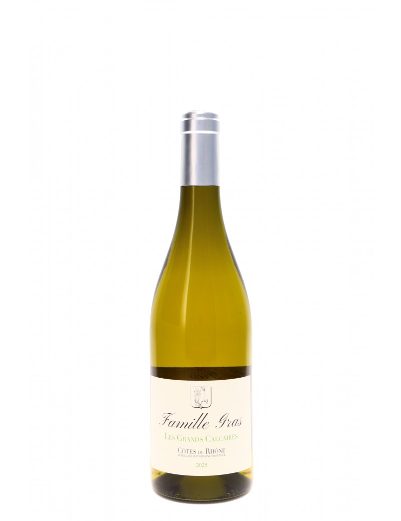 COTES DU RHONE BLANC LES GRANDS CALCAIRES FAMILLE GRAS