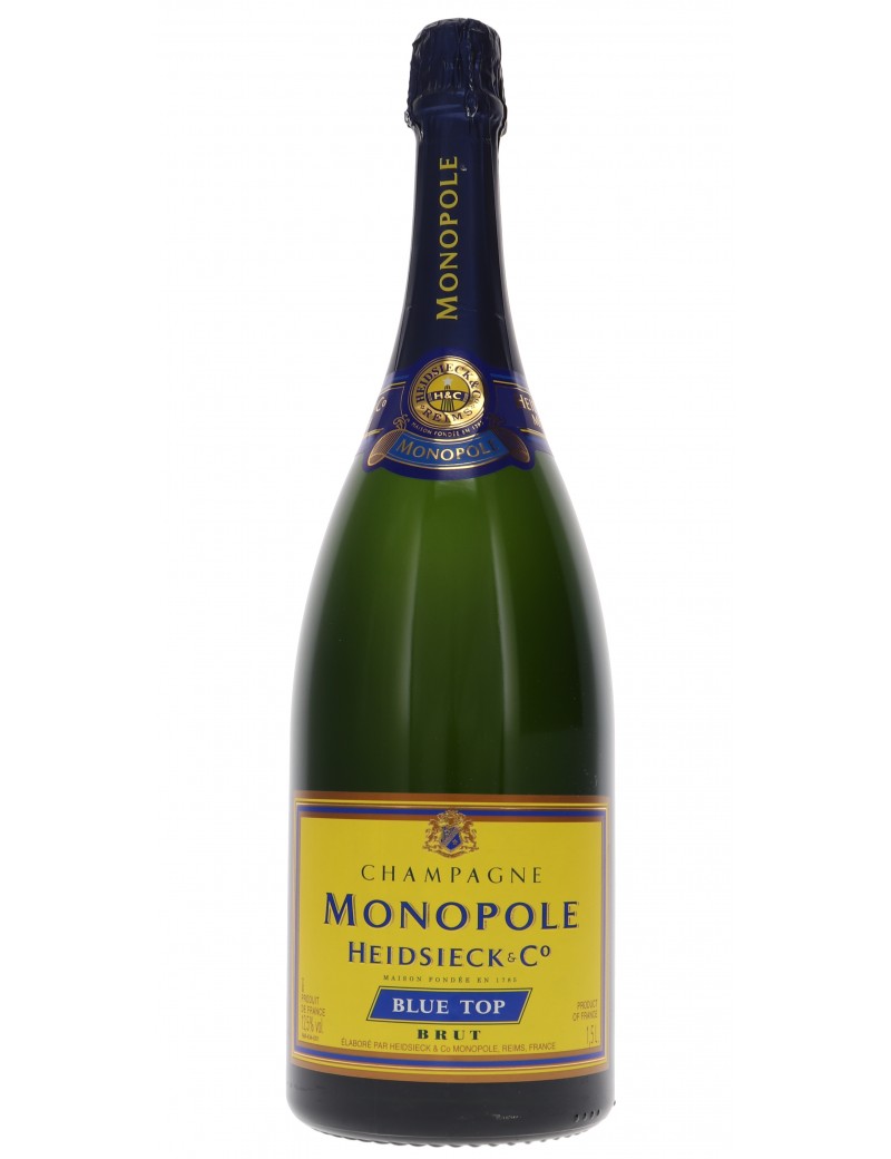 CHAMPAGNE HEIDSIECK MONOPOLE BLUE TOP magnum