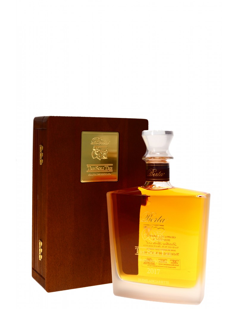 COFFRET GRAPPA BERTA TRE SOLI TRE 43° 70CL