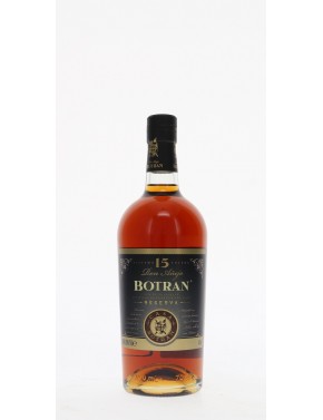RHUM BOTRAN 15 ANS SOLERA RESERVA 40°   70CL