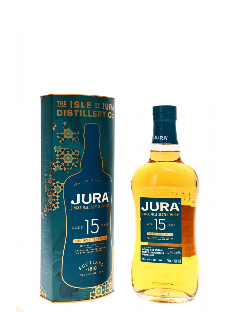 WHISKY JURA 15 ANS SHERRY FINISH 46°   70CL