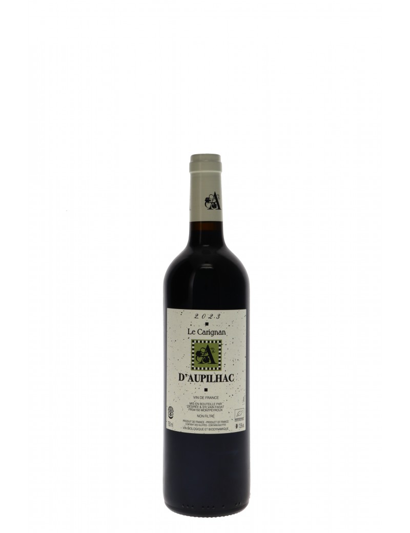 VIN DE FRANCE LE CARIGNAN DOMAINE D'AUPILHAC
