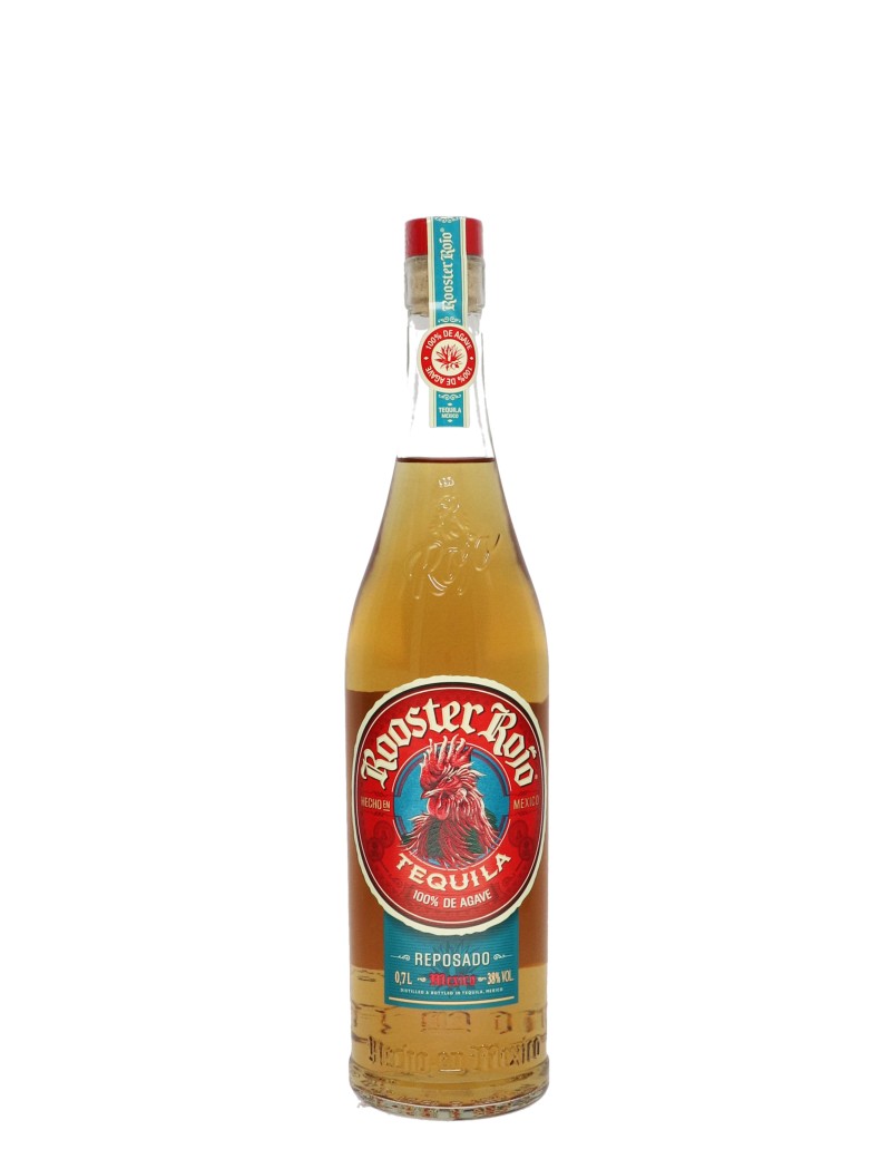 TEQUILA ROOSTER ROJO REPOSADO 38°   70CL